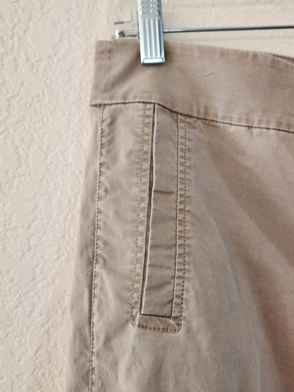 Eileen Fisher Cotton Capris with Button Cuffs - Picture 4 of 8